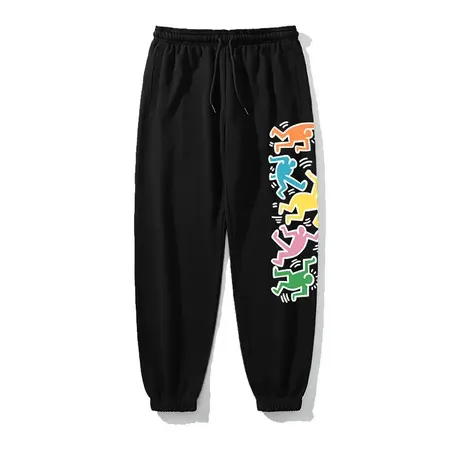 keithharing同款裤子男女同款潮牌波普涂鸦束脚运动卫裤休闲长裤商品大图