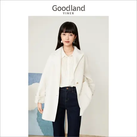 音儿美地女装2022冬季新款中长款宽松长袖小香风外套商品大图