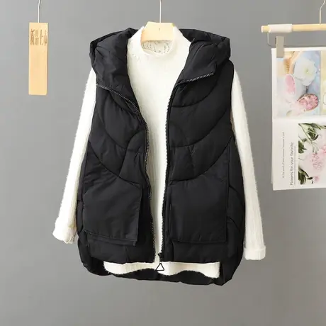 韩版羽绒棉马甲女款2024年秋冬新款时尚宽松外穿立领大码洋气外套图片