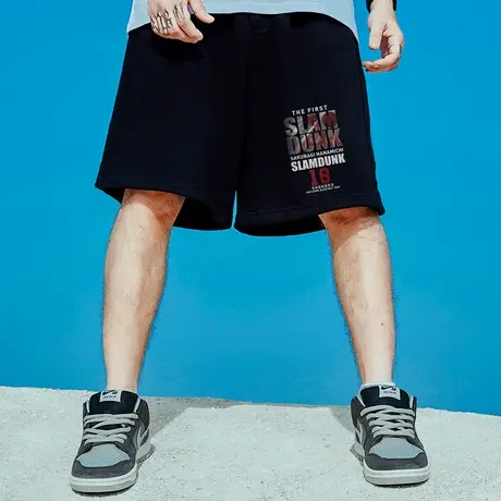 男裤胖子纯棉加肥加大码宽松休闲潮牌运动胖人五分裤短裤夏季男生图片