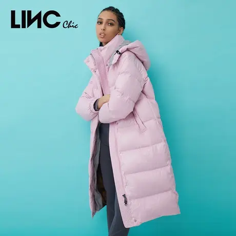 LINC金羽杰羽绒服女2023新款反季专柜断码加厚长款商场同款面包服商品大图