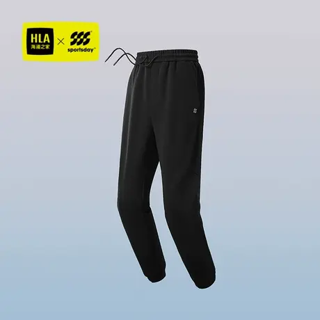 HLA/海澜之家运动sportsday卫裤25秋季新款抽绳松紧腰印花裤子男图片