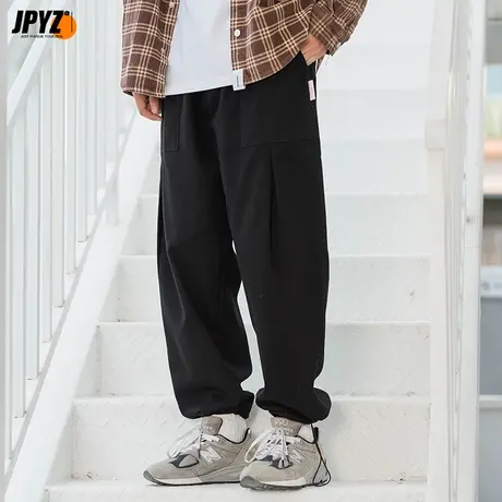 2022新款潮牌ins宽松工装裤百搭直筒cityboy日系束脚休闲长裤男生商品大图