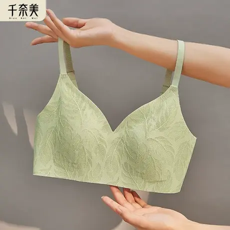 千奈美超薄款内衣女夏季大胸显小胸无钢圈收副乳防下垂文胸罩商品大图