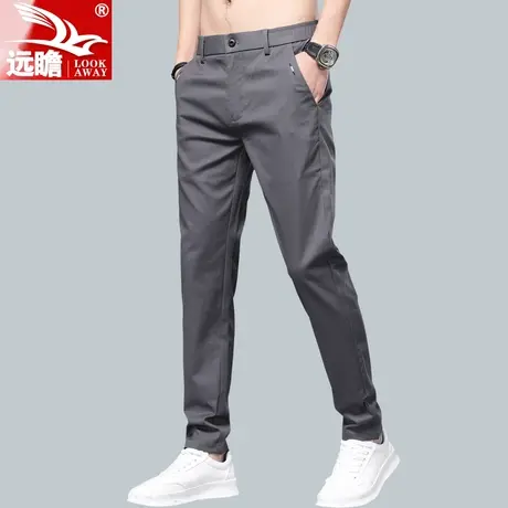 夏天休闲裤男夏季薄款男士弹力透气宽松直筒男裤2022新款裤子男款商品大图