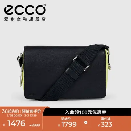 ECCO爱步斜挎包女 休闲单肩包胸包通勤包运动真皮包 陶趣9107220商品大图