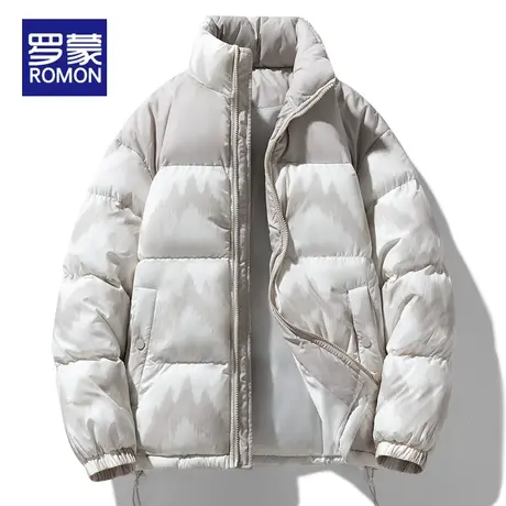 罗蒙棉服男款冬季2023加厚棉袄男士外套秋冬新款立领棉衣羽绒服男图片
