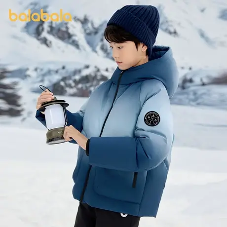 巴拉巴拉童装儿童羽绒服男童冬季新款中大童外套渐变商品大图