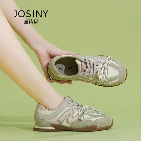 Josiny/卓诗尼秋季25超软底德训鞋时尚平底运动休闲鞋阿甘鞋舒适商品大图