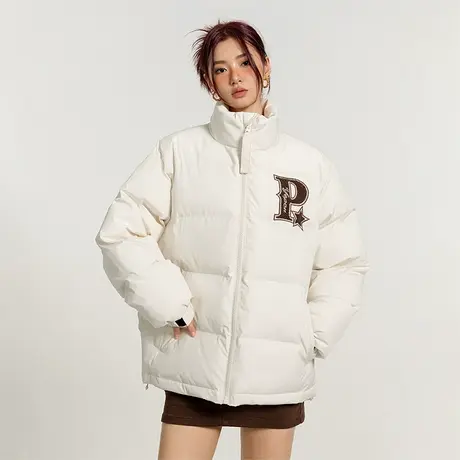 YEP刺绣棉服女美式复古冬季加厚棉袄oversize面包服夹棉棉衣外套图片