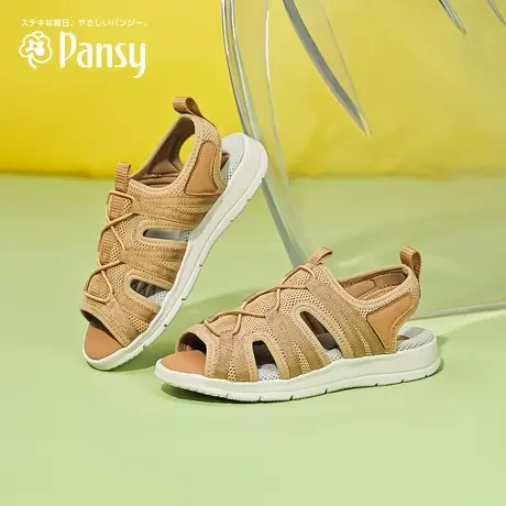 Pansy日本新款女士凉鞋轻便平底防滑休闲妈妈鞋拇外翻女鞋夏季商品大图