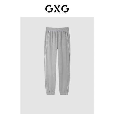 GXG奥莱23年夏新品基础百搭休闲宽松收口卫裤束脚裤长裤男图片