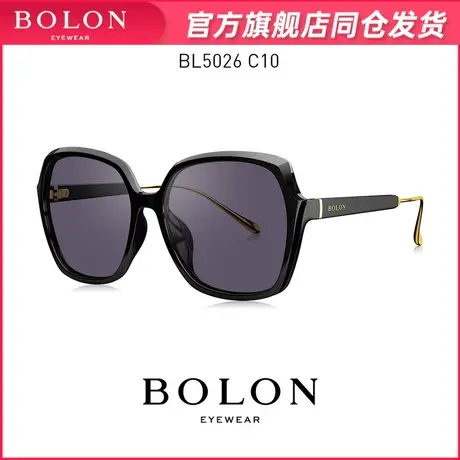 BOLON暴龙眼镜蝶形大框太阳镜女士时尚潮流圆脸偏光墨镜BL5026图片