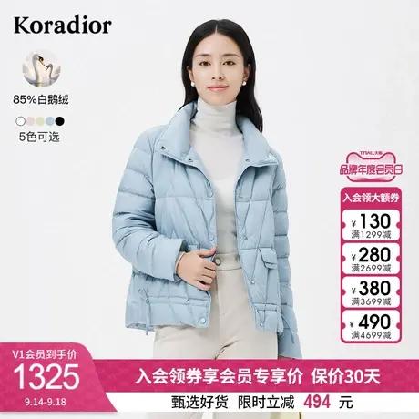珂莱蒂尔女装鹅绒保暖御寒羽绒外套长袖羽绒服秋冬新款图片