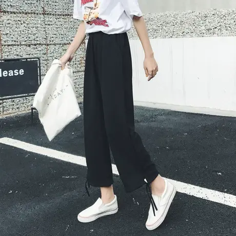 12岁19春夏薄款13束脚裤11大童14初中学生16女孩15少女直筒阔腿裤商品大图