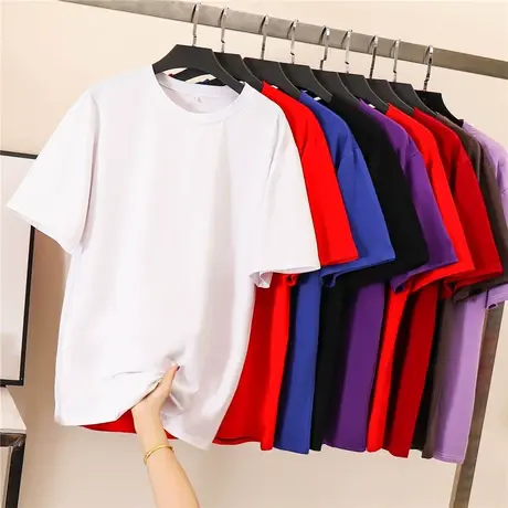 夏季新款小众设计感薄款上衣服别致甜酷宽松白色ins短袖T恤女装潮图片