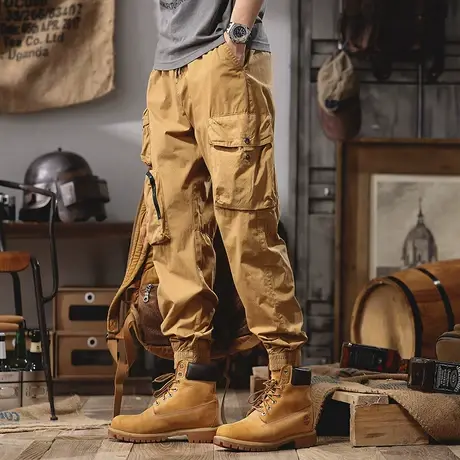 Modi Nick/摩帝尼克时尚百搭男士工装长裤宽松直筒户外休闲裤子商品大图