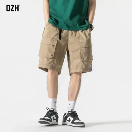 男士日系工装裤冰丝短裤夏季男速干裤男款裤子休闲百搭中裤五分裤商品大图