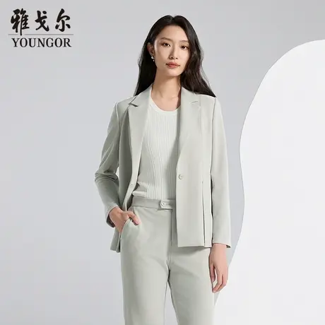 【商城同款】雅戈尔女士西服春季新款官方商务休闲正装西装外套女图片