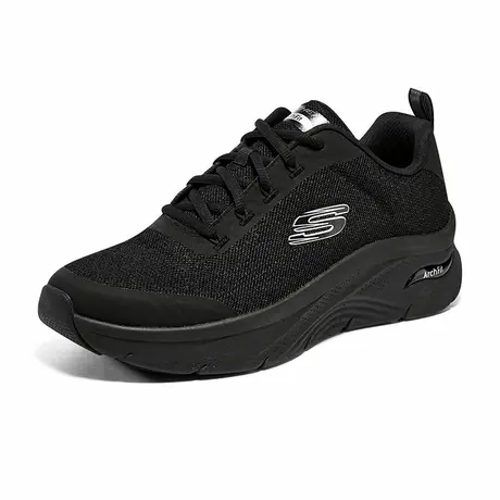 Skechers斯凯奇夏男鞋足弓支撑轻质休闲运动鞋厚底缓震透气跑步鞋商品大图