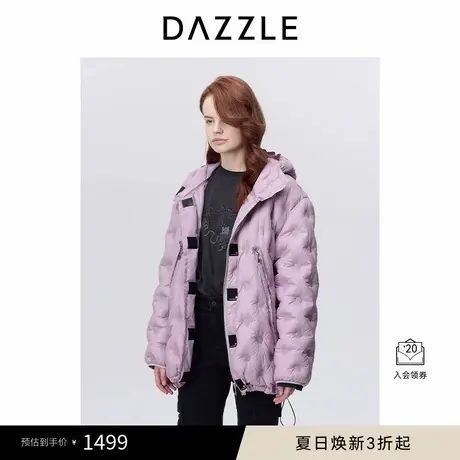 DAZZLE 地素奥莱中长羽绒春季紫色中长羽绒图片