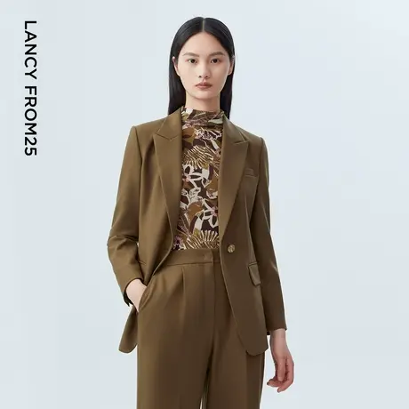 LANCY/朗姿2023秋季新款职业装气质女神范高端西装外套时尚女西服商品大图