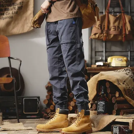 Modi Nick/摩帝尼克2023新款男士休闲潮流工装裤直筒宽松潮牌束脚图片