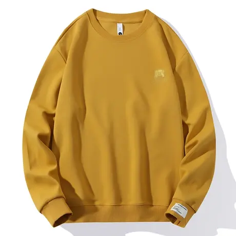 卫衣男士秋季红色圆领上衣服情侣装刺绣宽松套头长袖T恤运动服女商品大图