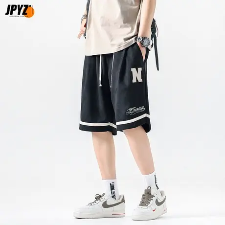 美式篮球短裤男士裤子新款潮牌宽松直筒运动男裤夏季休闲五分裤商品大图