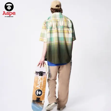 Aape旗舰店男装春夏字母串标印花宽松廓形潮流长裤6984XXK图片