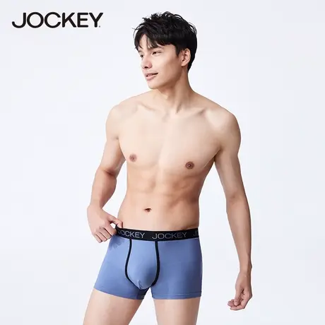 jockey男士内裤棉亲肤透气平角裤防夹臀夏季薄款四角裤男生短裤头图片