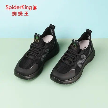 SPIDER KING/蜘蛛王休闲鞋女真皮2024夏商场新款运动网面透气轻便图片