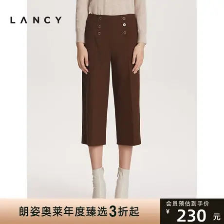 [特价]朗姿奥莱清仓特卖通勤职业女商场同款高腰显瘦直筒九分裤子商品大图