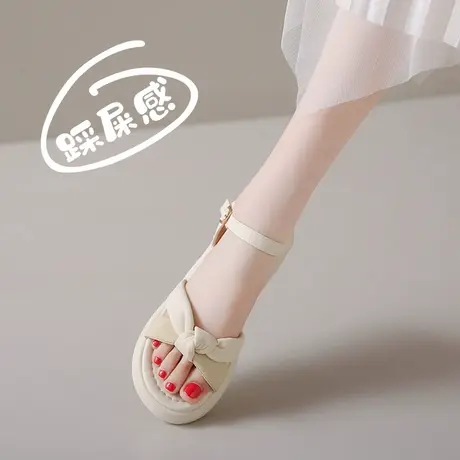 2025爆款学生凉鞋女夏季精致绝美百搭配裙子平底气质时装鞋仙女风图片