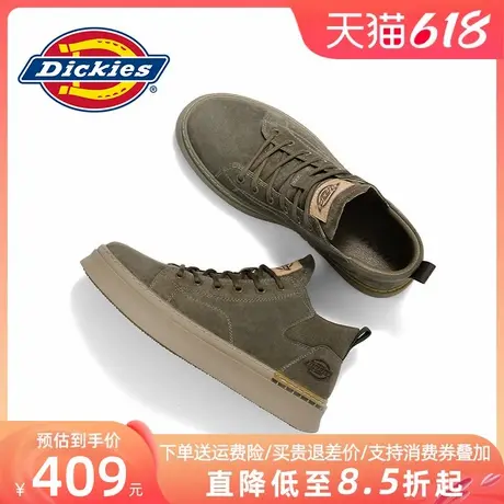 Dickies高帮鞋男2025新款男鞋夏季透气薄款板鞋马丁靴男士休闲鞋商品大图