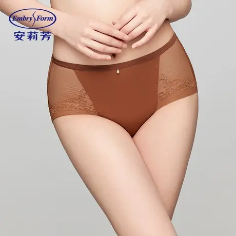 【k姐推荐】安莉芳专柜新品拼接蕾丝性感高腰三角裤无痕包臀内裤商品大图