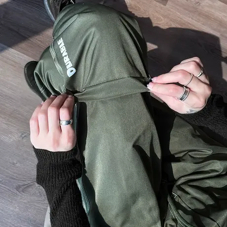 羽绒裤女冬外穿2021新款时尚白鸭绒宽松束脚运动休闲加厚保暖棉裤商品大图