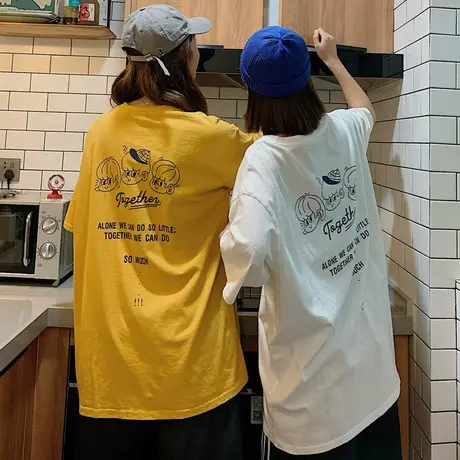 超火cec短袖t恤女2020早春韩版宽松网红ins洋气百搭蹦迪上衣服潮商品大图