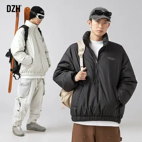 男士立领棉服男款冬季加厚户外滑雪运动服2024新款情侣短款棉衣男商品大图