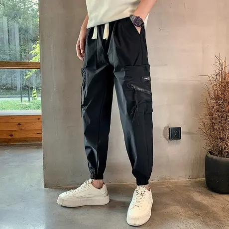 春秋季韩版工装裤男士宽松个性痞帅休闲裤个性大口袋潮男运动长裤商品大图
