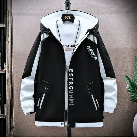 秋冬季男士加绒加厚保暖抗寒外套棉服帅气休闲夹克学生户外冲锋衣图片