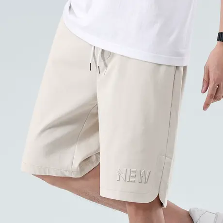 夏季薄款欧美式针织运动休闲短裤男士宽松五分中裤子潮牌夏天男款商品大图