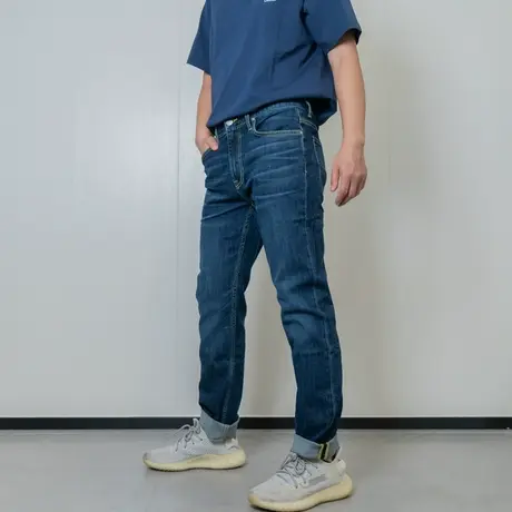 LeeXLINE23年705标准大锥形中蓝色男牛仔裤LMB1007053QJ00FA05581商品大图