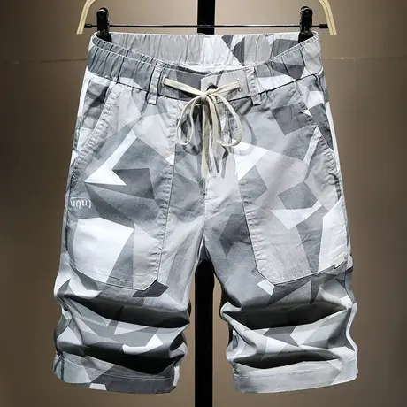 夏天薄款工装休闲短裤男潮牌五分裤子男百搭韩版潮流五分裤学生潮商品大图