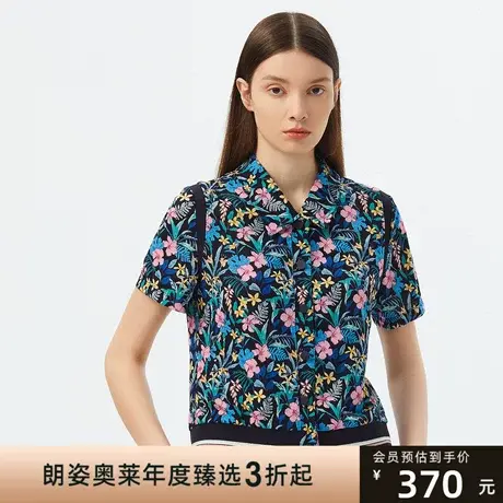 朗姿夹克短外套夏季新款薄款短袖女设计感商场同款图片