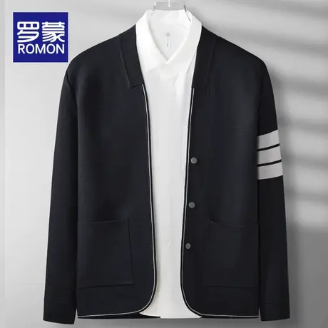 罗蒙秋冬季新款男士毛衣外套韩版潮流针织衫上衣服男装开衫毛线衣图片