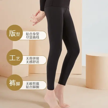 南极人秋裤女士内穿防寒线裤衬裤棉毛裤加绒德打底裤情侣保暖裤男图片