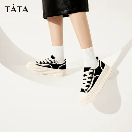【所有女生衣橱的直播间】Tata他她厚底板鞋女饼干鞋休闲鞋百搭图片