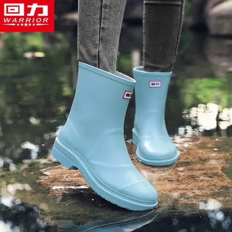 回力雨鞋女款冬季内胆加绒一体厨房工作防滑防水耐磨水鞋保暖棉靴图片