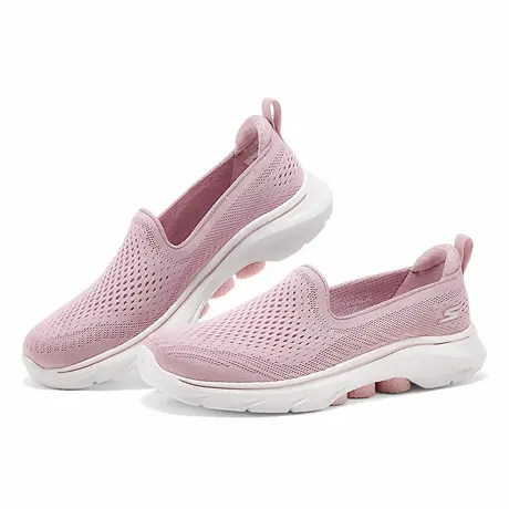 Skechers斯凯奇2025夏新款女一脚蹬健步鞋厚底缓震透气休闲运动鞋商品大图